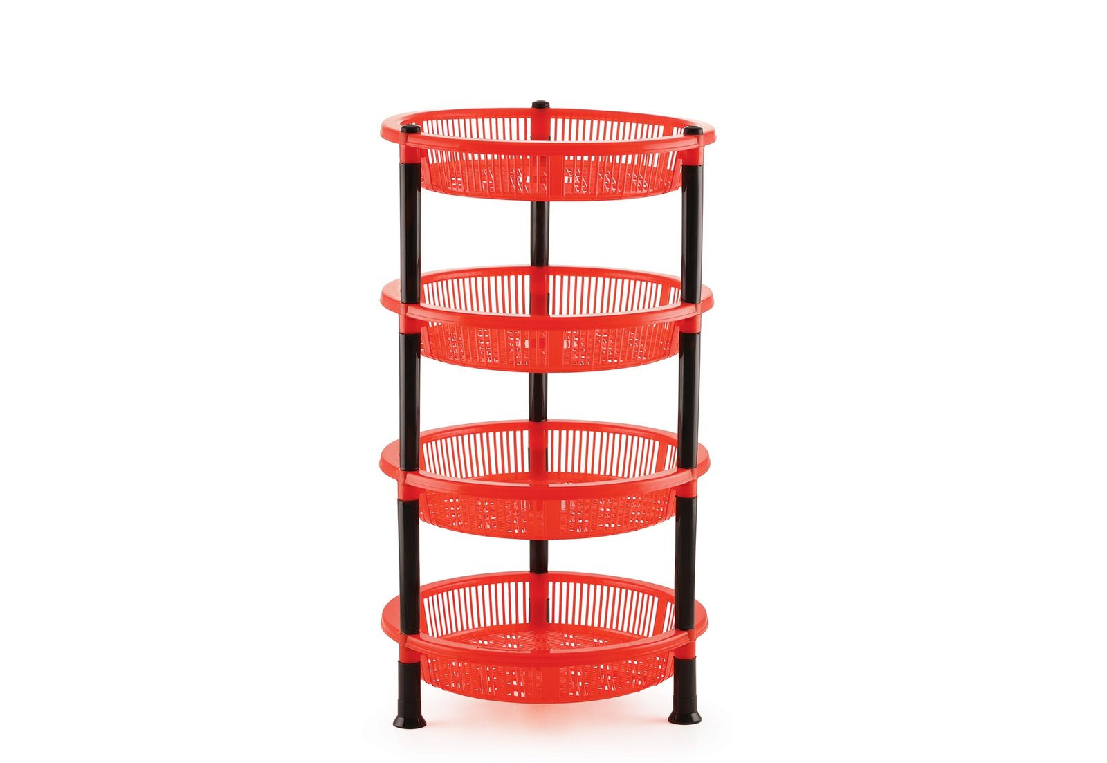 Plastic Horizontal Rounded Stackable Racking ROUND PLASTIC RACK 4 TIER – American Colors