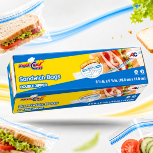 30PC DOUBLE ZIPPER SANDWICH BAG 16.5X14.9CM - Image 3
