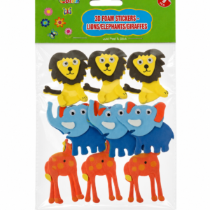 9 PC-3D FOAM STICKERS-LION - Image 1