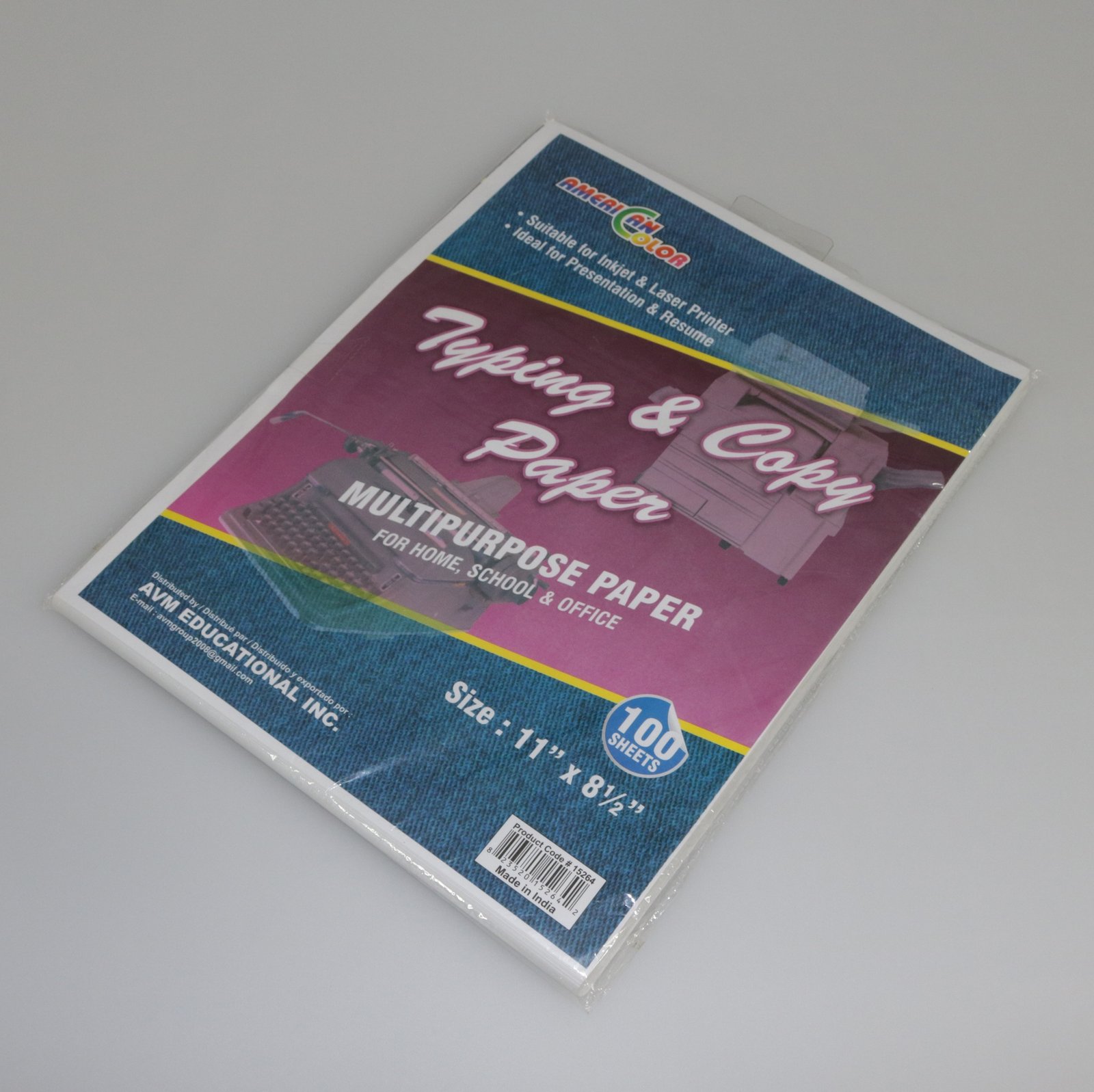 TYPING PAPER – 100 SHEET – American Colors