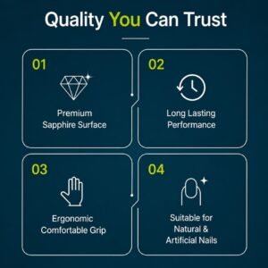 PROFESSIONAL SAPPHIRE FILE 14CM - Image 6