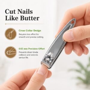 5PC MANI PEDI SET ,FINGERNAIL CLIPPER,TOENAIL CLIPPER, BLUNT TIP TWEEZERS,EMERY BOARD, NAILCARE STICK - Image 3