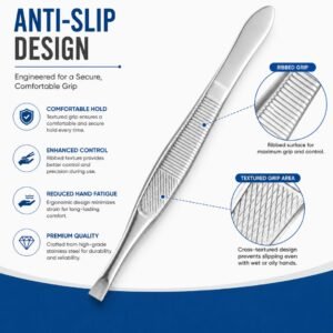 BLUNT TIP TWEEZERS 8.8CM - Image 5