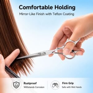PROFESSIONAL BARBER SCISSORS 17CM - Image 4