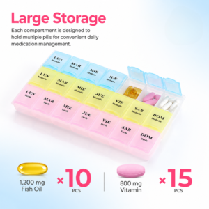 Pill Organizer Weekly 3 Times A Day (Esp) - Image 5