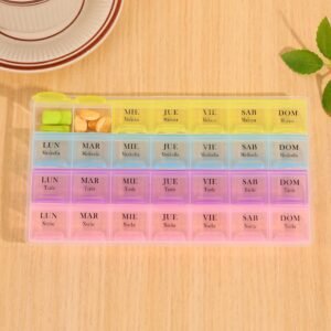Pill Organizer Weekly 4 Times A Day (Esp) - Image 2