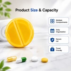 Pill Organizer Daily Portable Twice A Day 2PC - Image 4