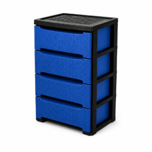 Gaveteros de 4 Gavetes (Negro/Gris/Marron/Crema/Azul/Verde) - Image 3